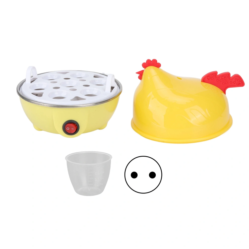 Electric Egg Cooker Multifunction Chicken Shape Rapid Egg Boiler 7 Egg Capacity Automatic Shut Off Mini Breakfast Machine EU Standard 220V