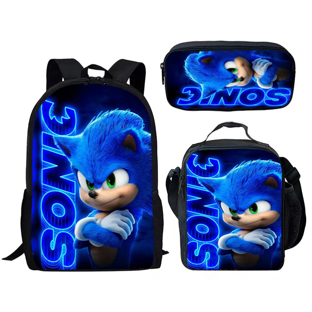 Anime Game Backpack with Pencil Case School Backpack Travel Bags Cartoon Shoulder School Book Bag Students Backpack