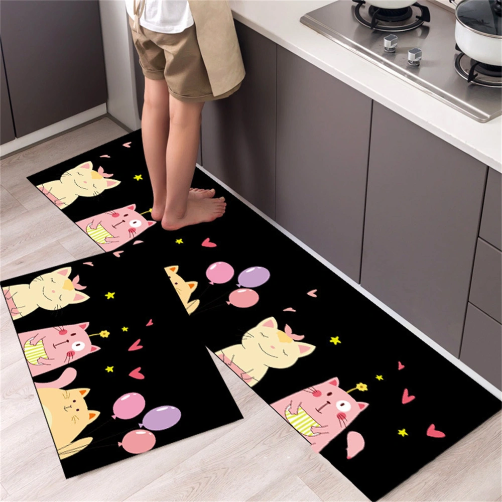 Kitchen Rugs Bathroom Standing Mat Anti Slip Polyester Entrance Door Carpet Floor Mats QYSC-203 40 X 60cm