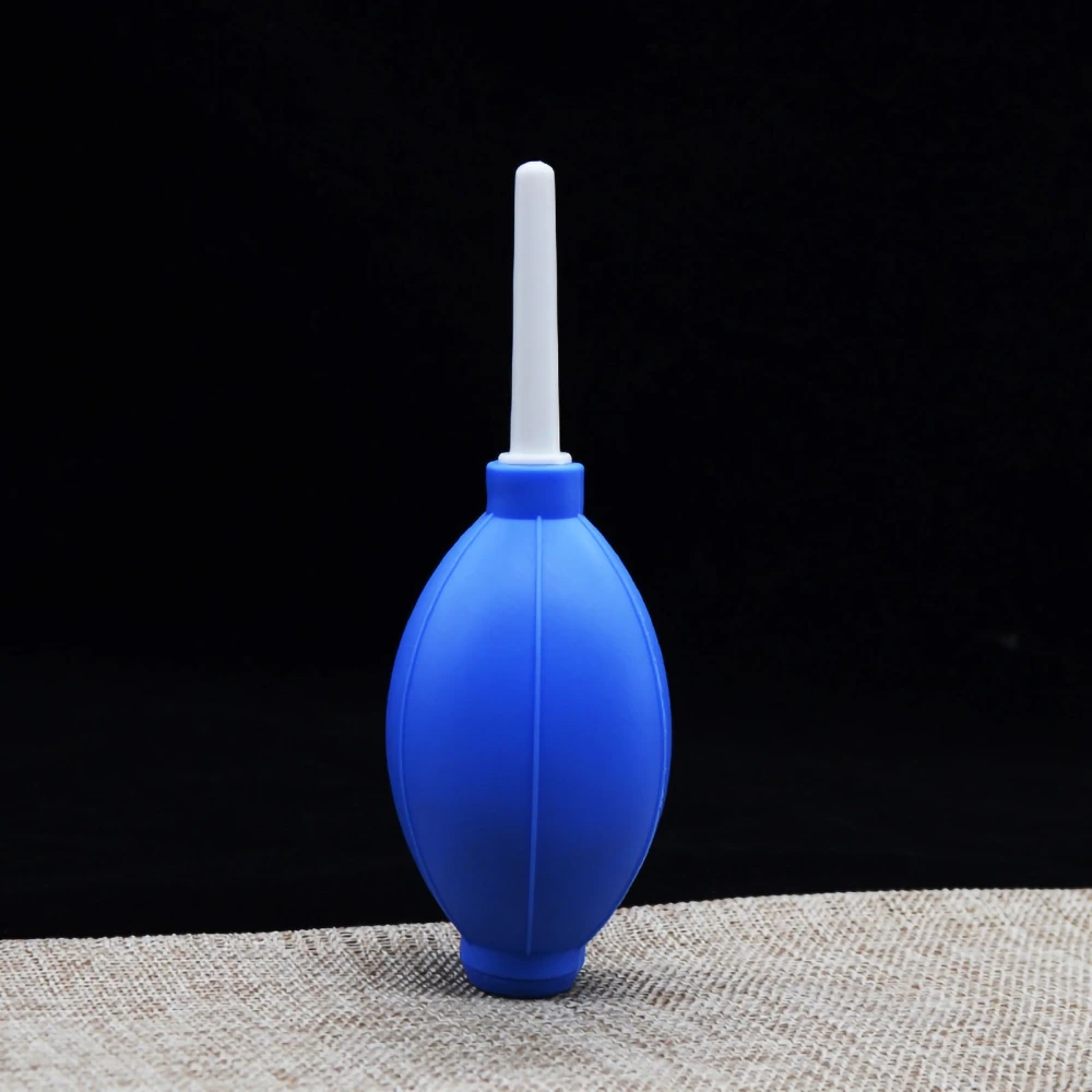 Dust Ball Air Blower Eco Friendly Durable TPR Portable Strong Airflow Good Elasticity Bulb Blower for Dust Particle Sky Blue