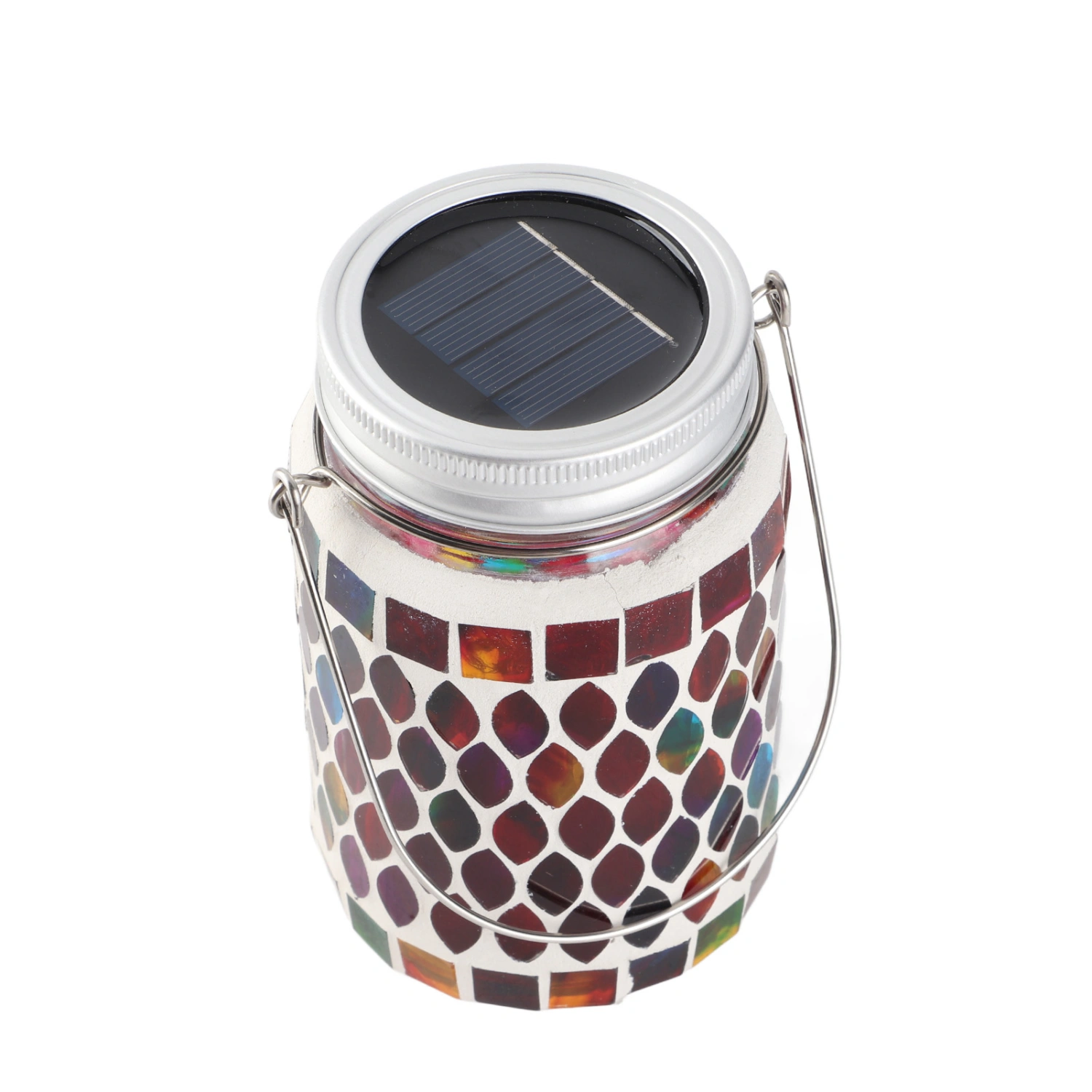 Mosaic Solar Lights Outdoor Hanging Lanterns Waterproof Mosaic Solar Lanterns Outdoor Solar Night Lights Table Lamps Decoration