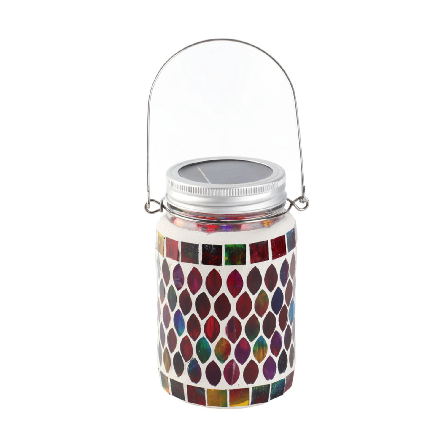 Mosaic Solar Lights Outdoor Hanging Lanterns Waterproof Mosaic Solar Lanterns Outdoor Solar Night Lights Table Lamps Decoration