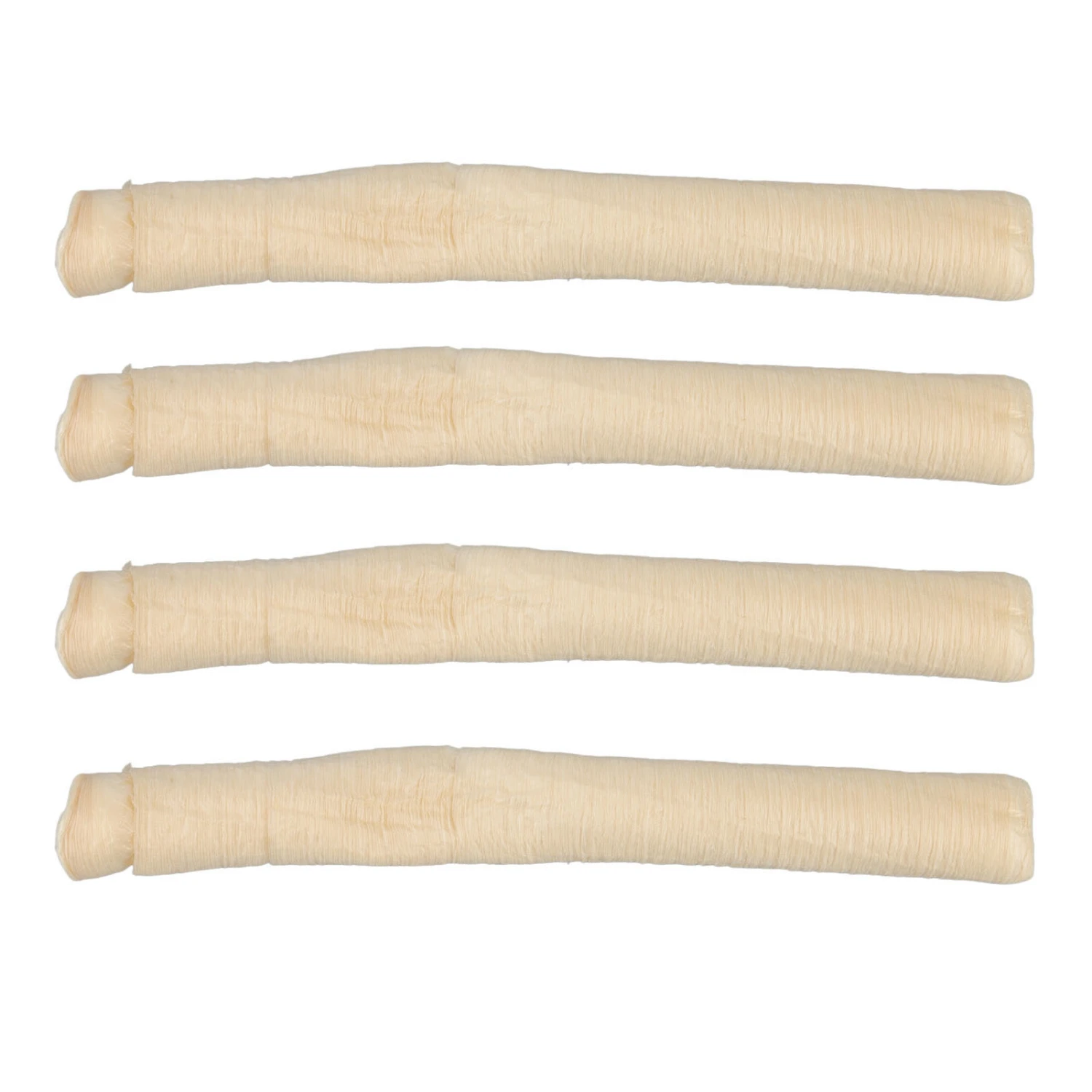 4pcs Edible Collagen Casing Dry Pig Sausage Casing Tube 24mm Diameter Sausage Collagen Casings for Ham Hot Dog