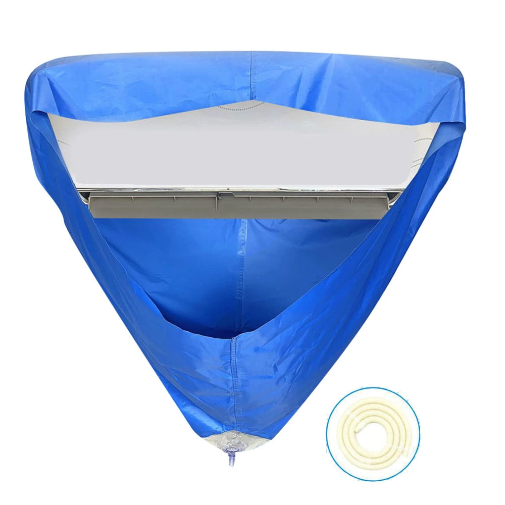 Air Conditioner Cleaning Cover Funnel Shape Air Conditioner Water Bag Cleaning Waterproof Cover Q 533 Small with Tube