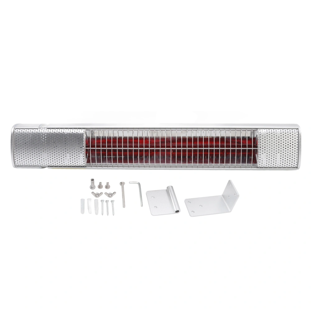 1500W Infrared Outdoor Electric Space Heater Wall Mounted Waterproof Patio Heater EU Plug 220V