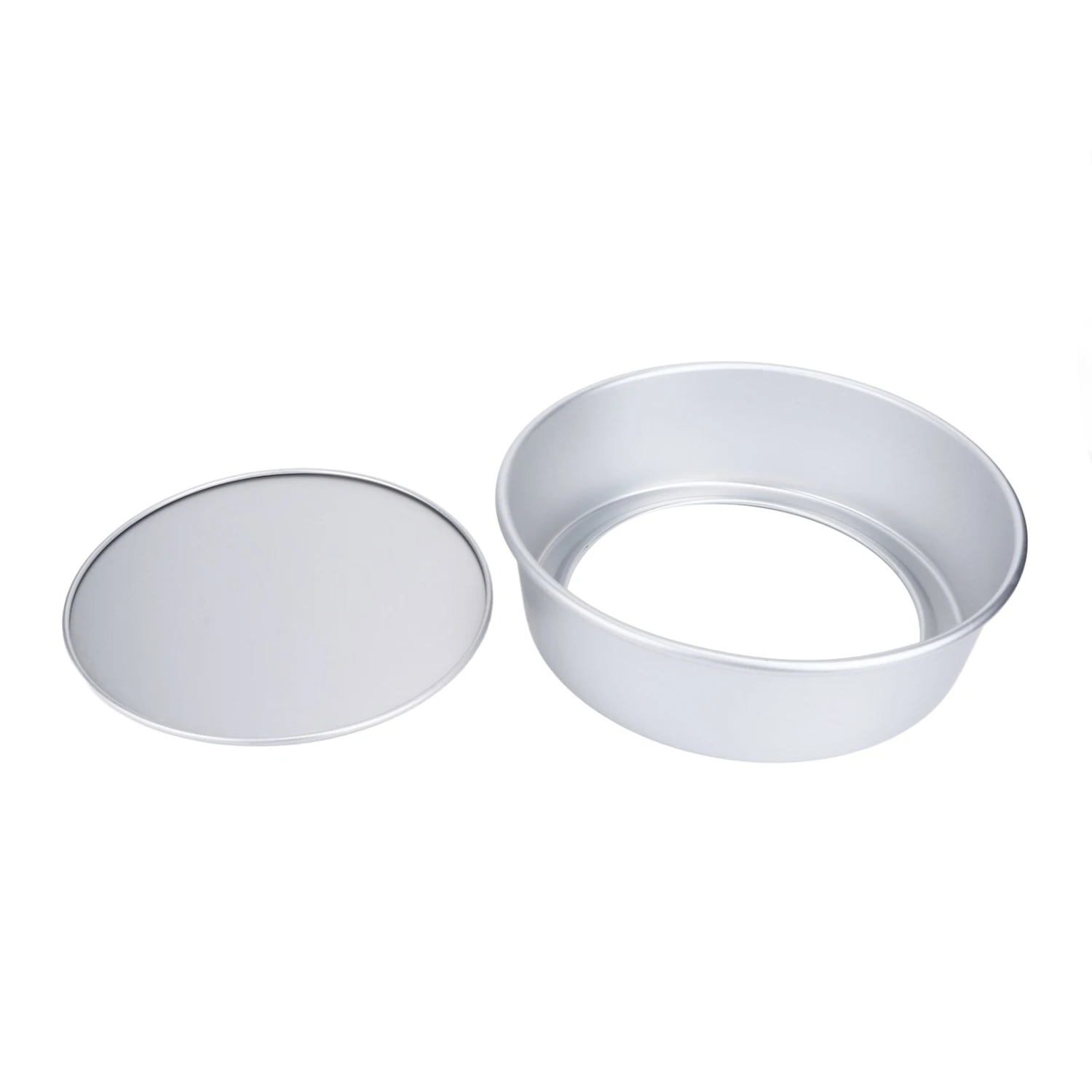 10 Inch Round Cake Mold Anodized Aluminium Cake Pans with Removable Base Baking Mold for Wedding Birthday Party