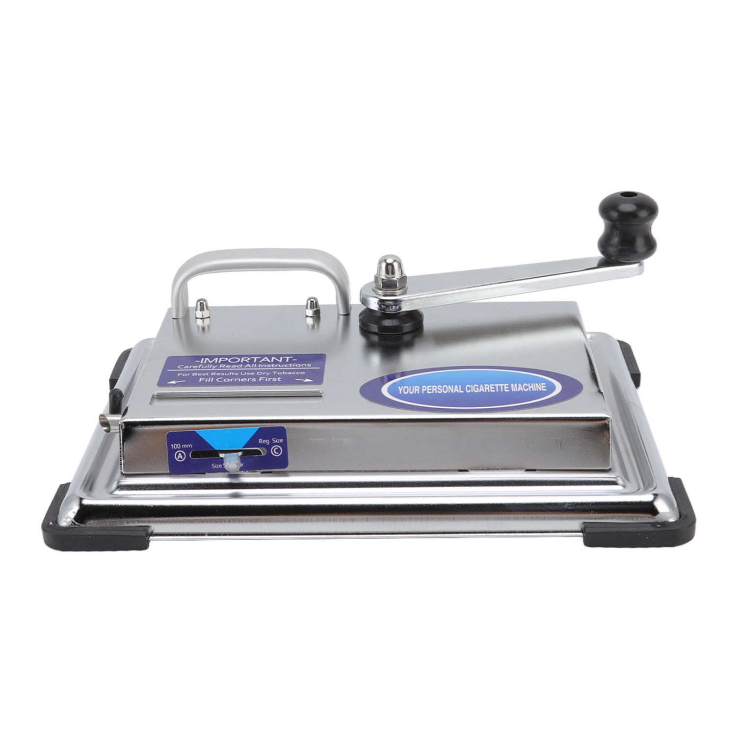 Hand Operated Cigarette Rolling Machine Manual Tobacco Injector Machine Household Small Metal Cigarette Maker