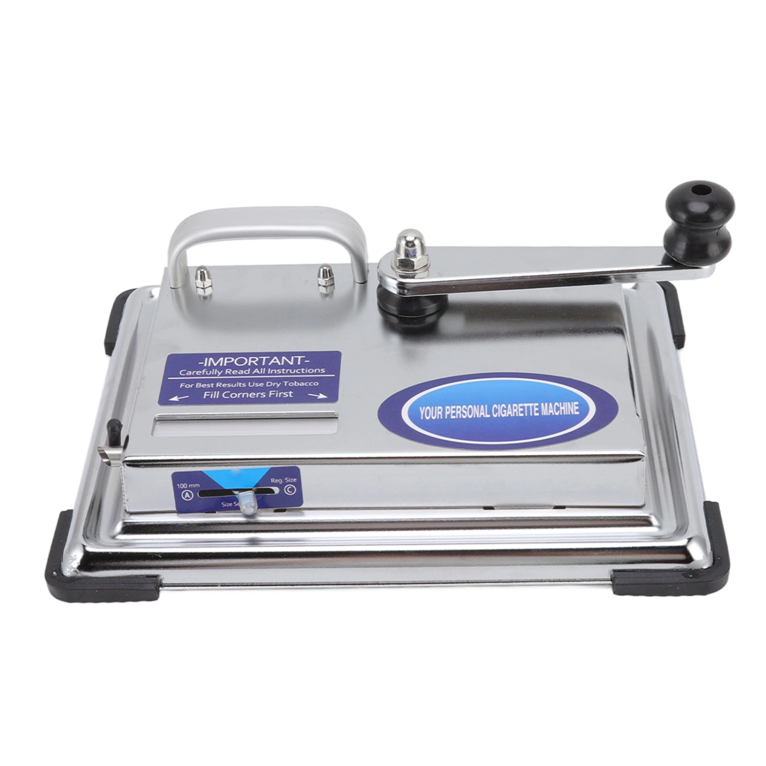 Hand Operated Cigarette Rolling Machine Manual Tobacco Injector Machine Household Small Metal Cigarette Maker