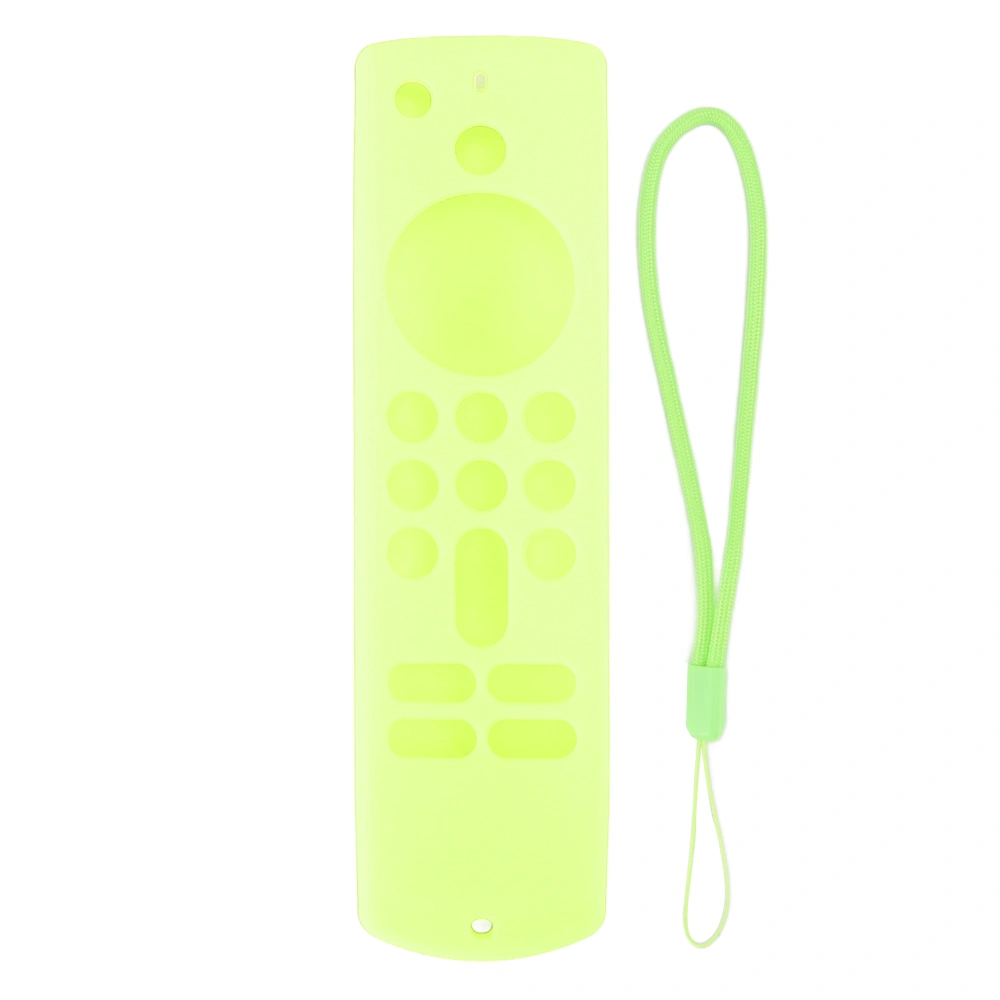 Remote Control Silicone Cover for Fire TV Stick Anti Slip Silicone Protective Case with Lanyard 3rd Gen Fluorescent Green