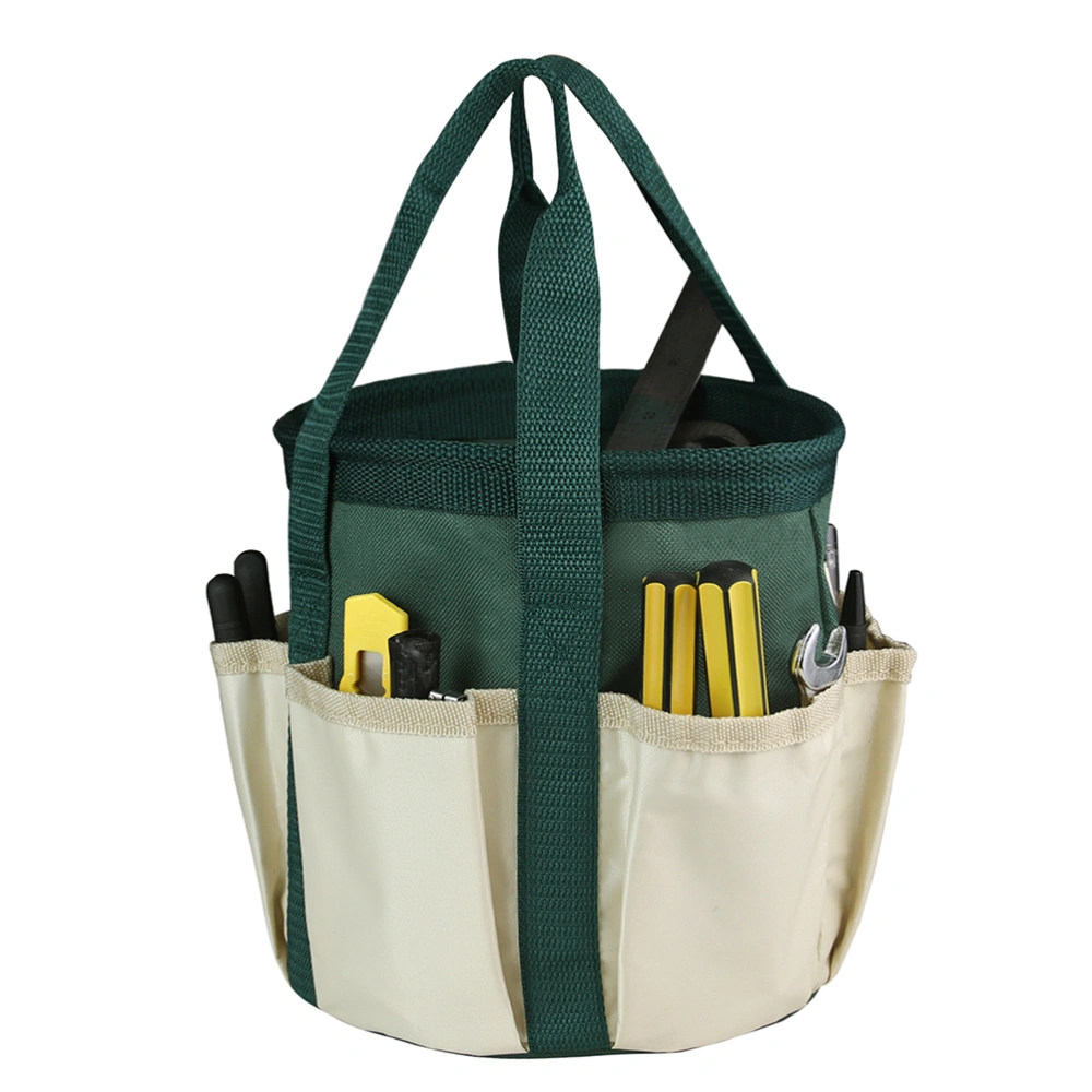 Outdoor Garden Tool Bag Heavy-duty Canvas Garden Tote Bag with 6 Pockets Gardening Tool Kit Holder Home Organizer