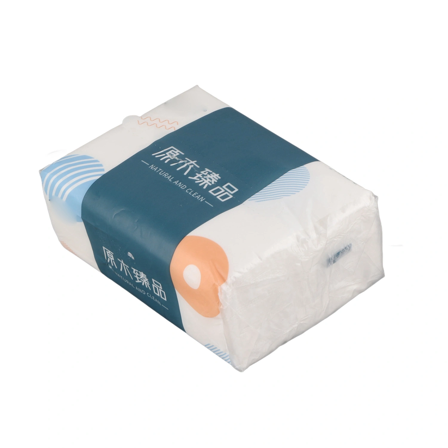 Facial Tissue 200 Draws 4 Layers Ultra Soft Disposable Hand Wiping Paper Napkin for Family Resturant 1 Pack