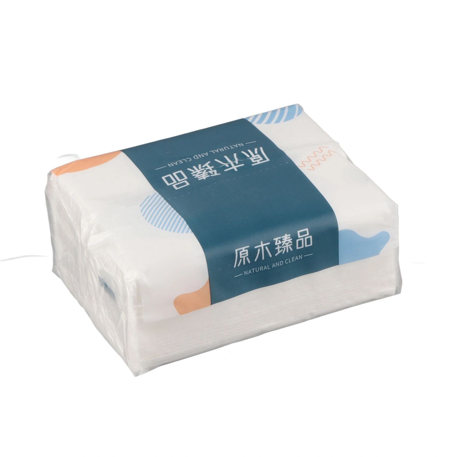 Facial Tissue 200 Draws 4 Layers Ultra Soft Disposable Hand Wiping Paper Napkin for Family Resturant 1 Pack