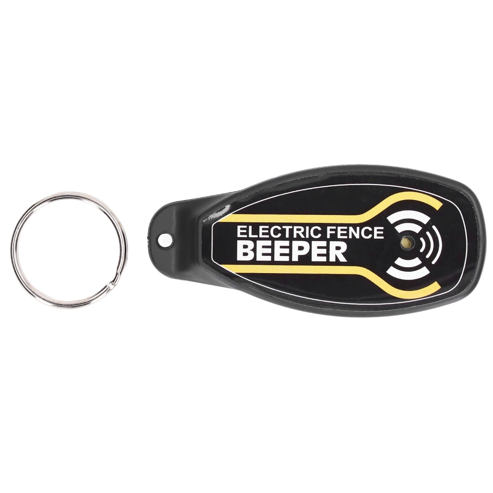 Electric Fence Beeper Portable Electric Fence Key Ring Beeper with On Off Button and Light