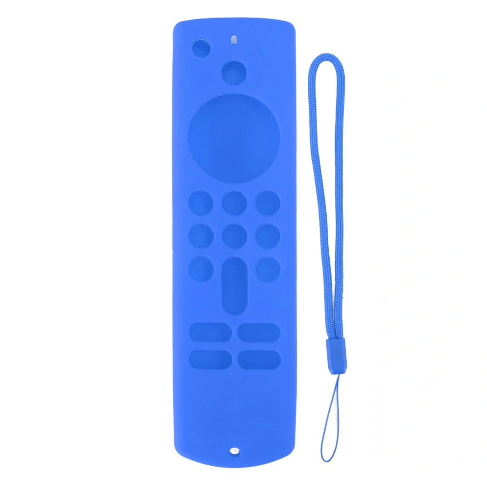 Remote Control Silicone Cover for Fire TV Stick Anti Slip Silicone Protective Case with Lanyard 3rd Gen Blue