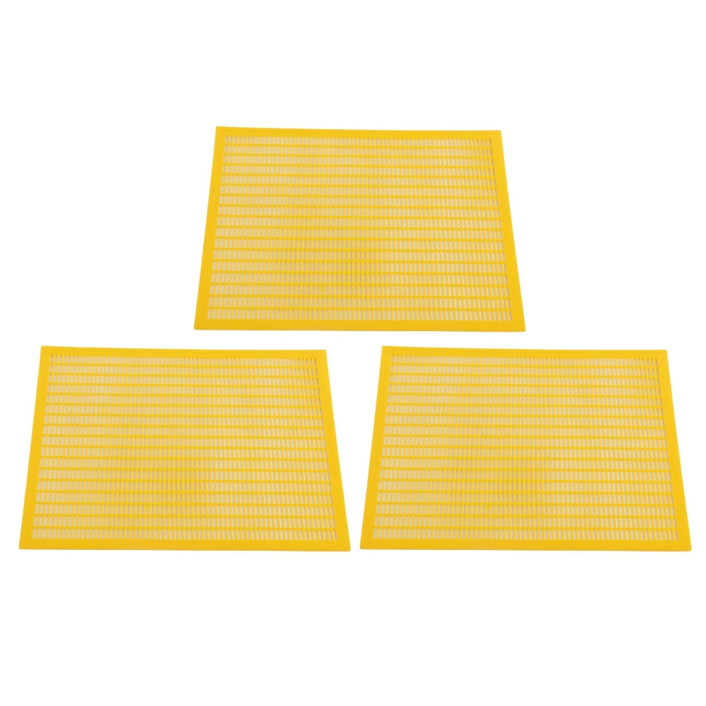 3pcs Plastic Bee Queen Protect Excluder Trapping Grid Net Tool Beekeeping Separated Bee Queen Board Yellow