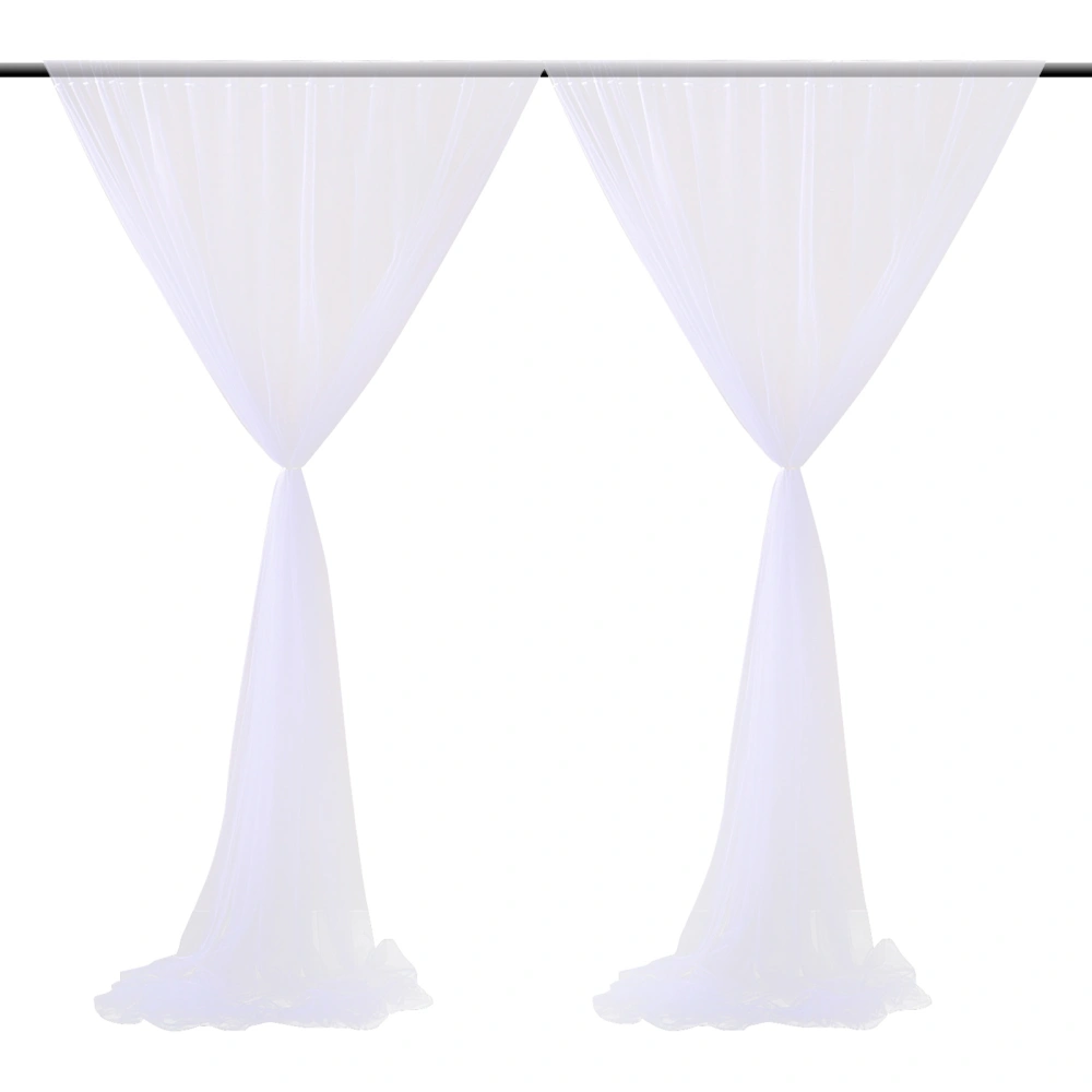 Wedding Party Window Screen Decoration Bedroom Outdoor Semi Transparent Mesh Curtains