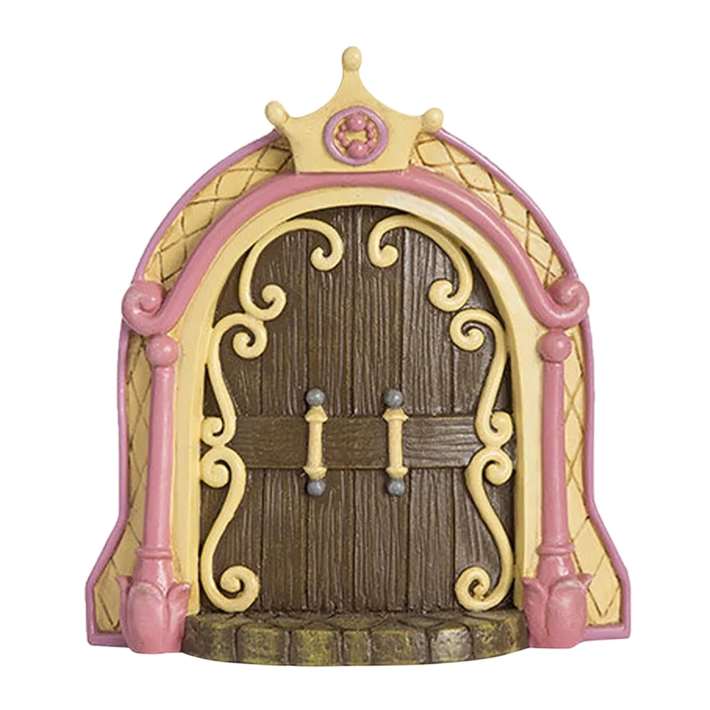 Fairy Door for Trees Miniature Fairy Garden Outdoor Decor Accessories Yard Art Sculpture Decoration for Kids Room Wall Trees