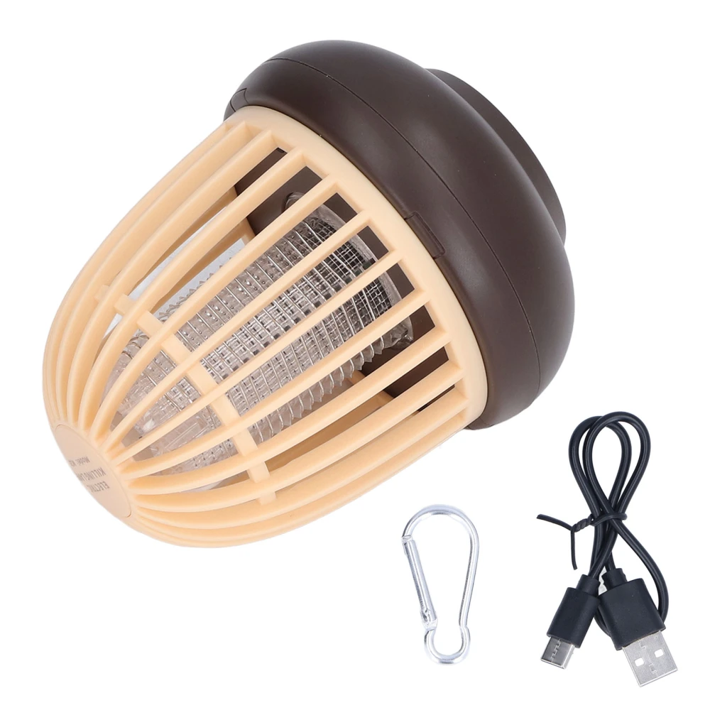 USB Bug Buster Bulb USB Charging Electric Shock Odorless Outdoors Mosquito Lamp for Living Room Kitchen Bedroom Office