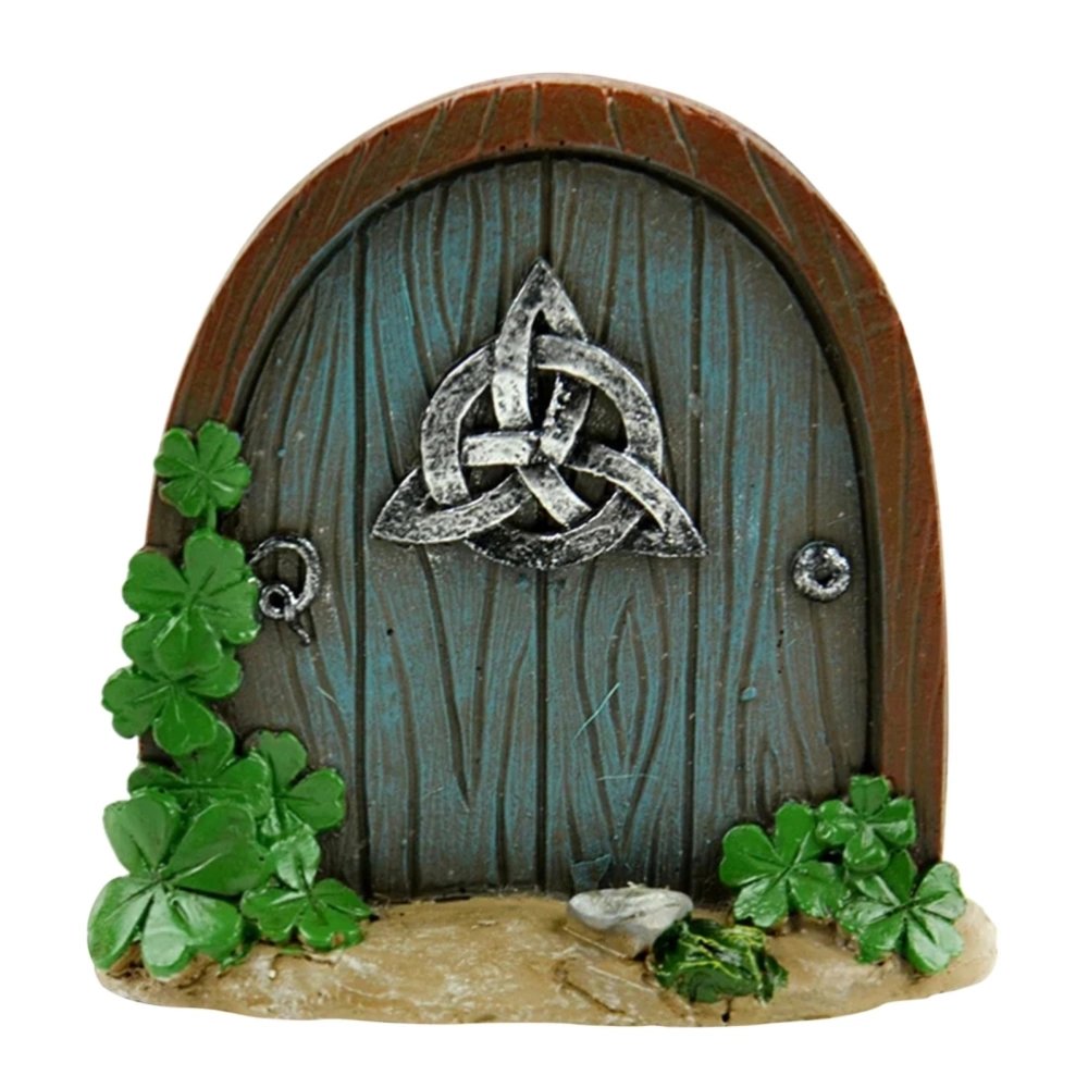 Fairy Door for Trees Miniature Fairy Garden Outdoor Decor Accessories Yard Art Sculpture Decoration for Kids Room Wall Trees