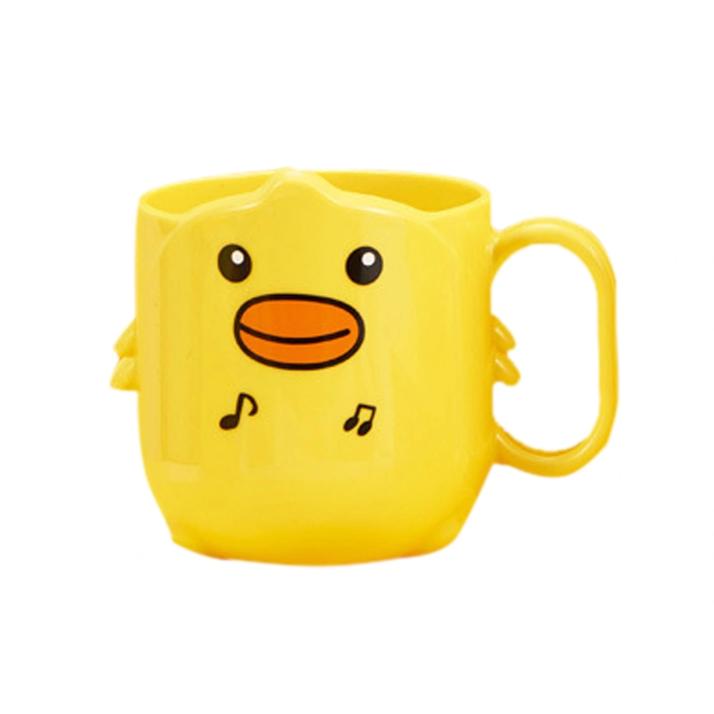 Tooth Brush Cup PP Cute Cartoon Duck Pattern Children Water Mug for Household Bathroom Type 3 400ml