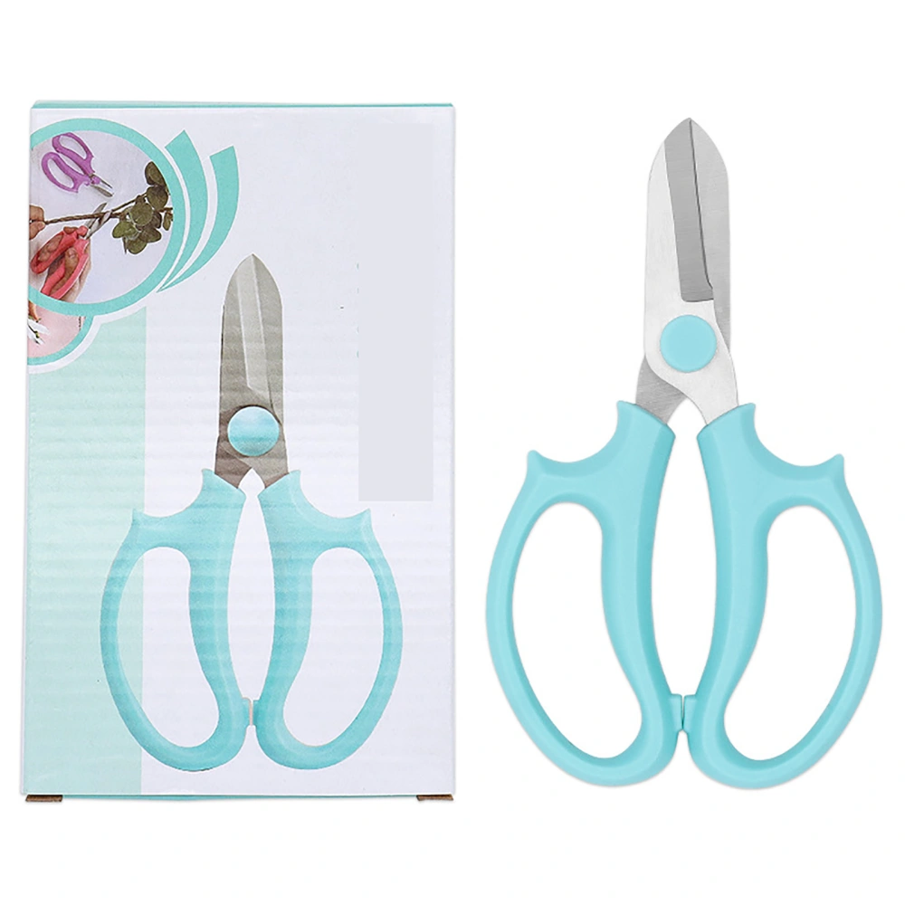 Florist Scissors Incisive Blades Small Lightweight Stainless Steel Flower Branch Scissors for HorticultureBlue