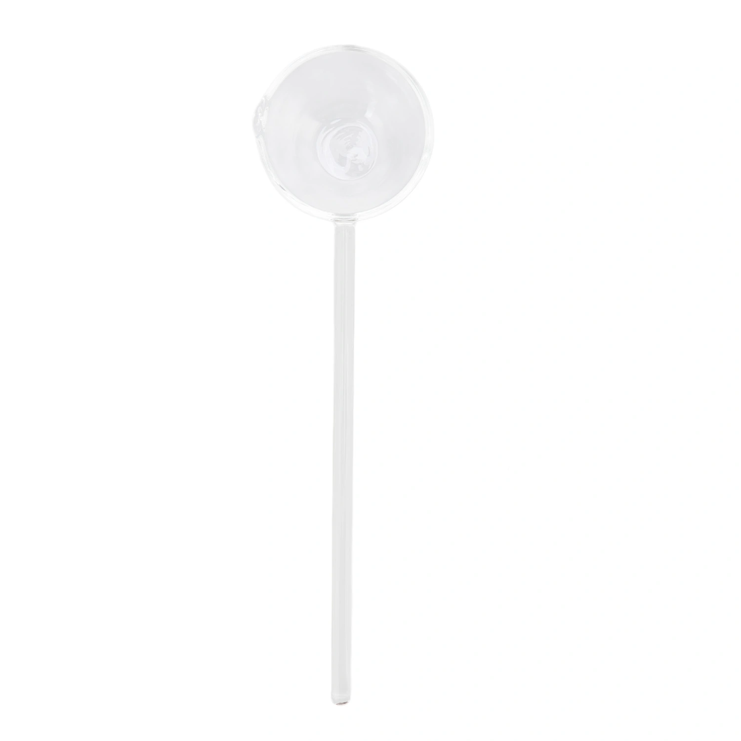 Glass Stirring Spoon High Temperature Resistance Simple 100ML Mixing Spoon Coffee Tea Spoon for Restaurants Home Transparent