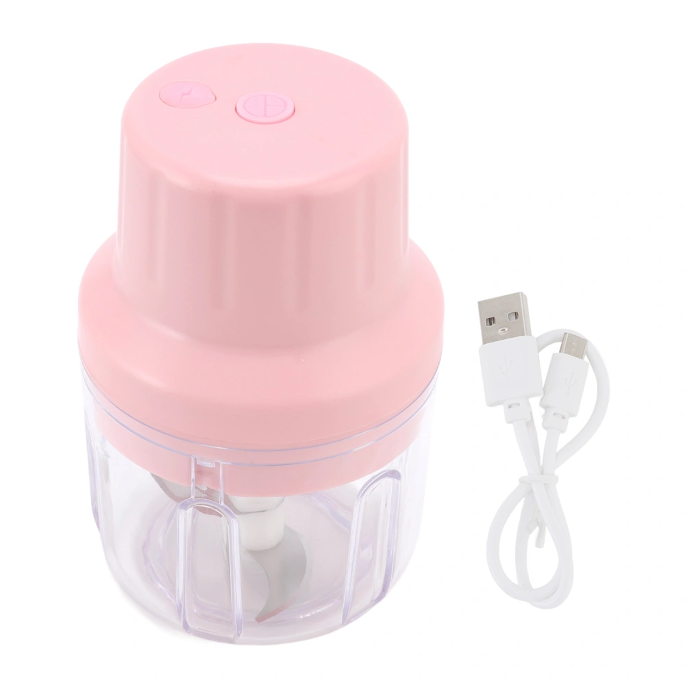 Wireless Rechargeable Garlic Chopper USB Powered Portable Electric Mini Garlic Crusher for Kitchen 250ml