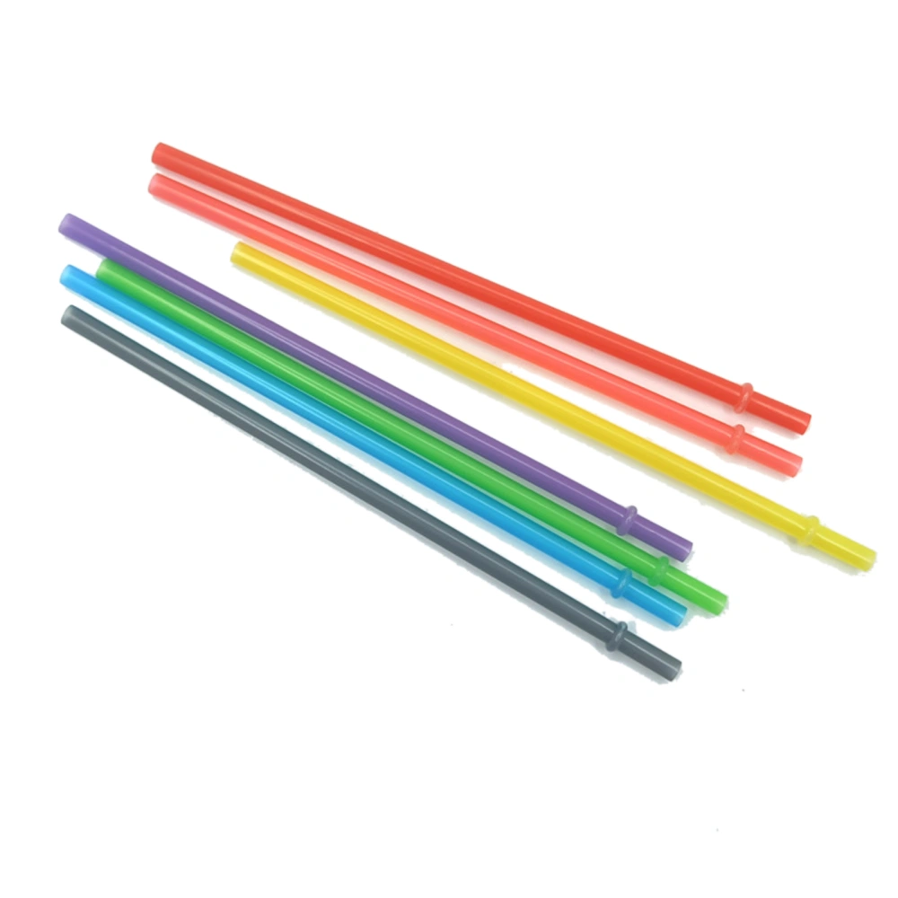 Straw Tips Cover Silicone PVC PP Dustproof Reusable Portable Straw Plugs for Kids FamiliesRandom Straw (without Stopper)