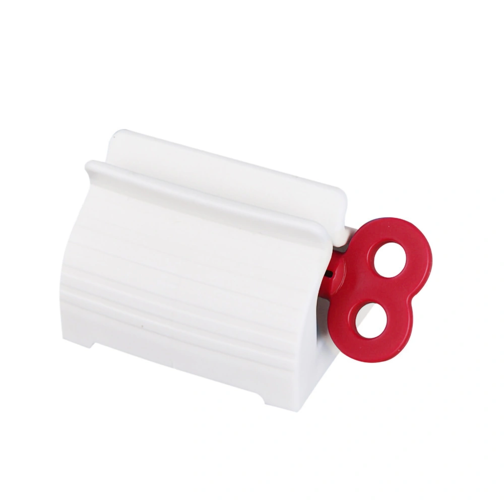 Manual Toothpaste Tube Squeezer Rolling Tube Toothpaste Squeezer Roller for Bathroom Red