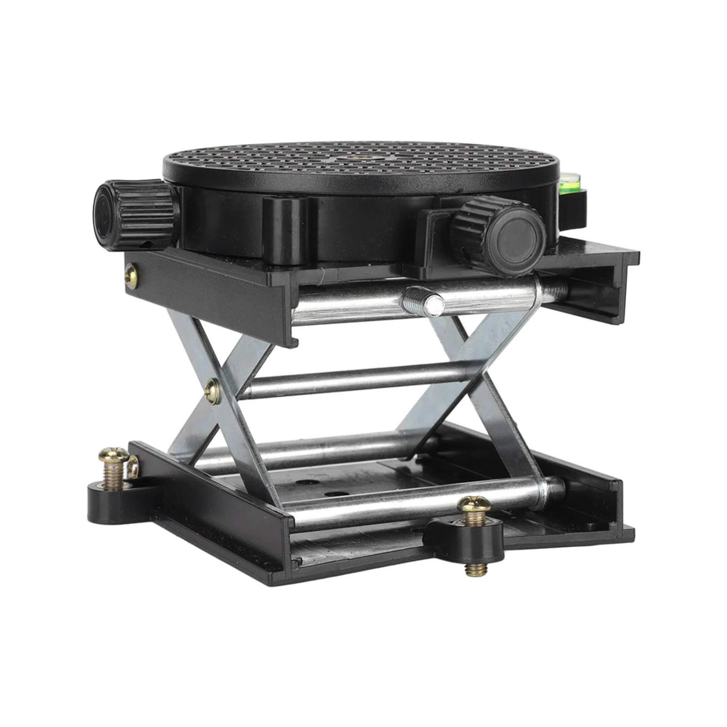 Lifting Platform 360° Rotation 6.5cm Expandable Scissor Lift Stand for Woodworking Carving Experiment