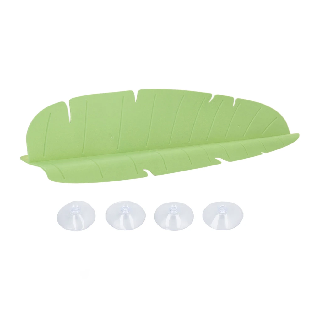 Kitchen Sink Water Splash Guard Elastic Reusable Banana Leaf Water Sink Splashing Guard for Dishes Vegetables Washing Green