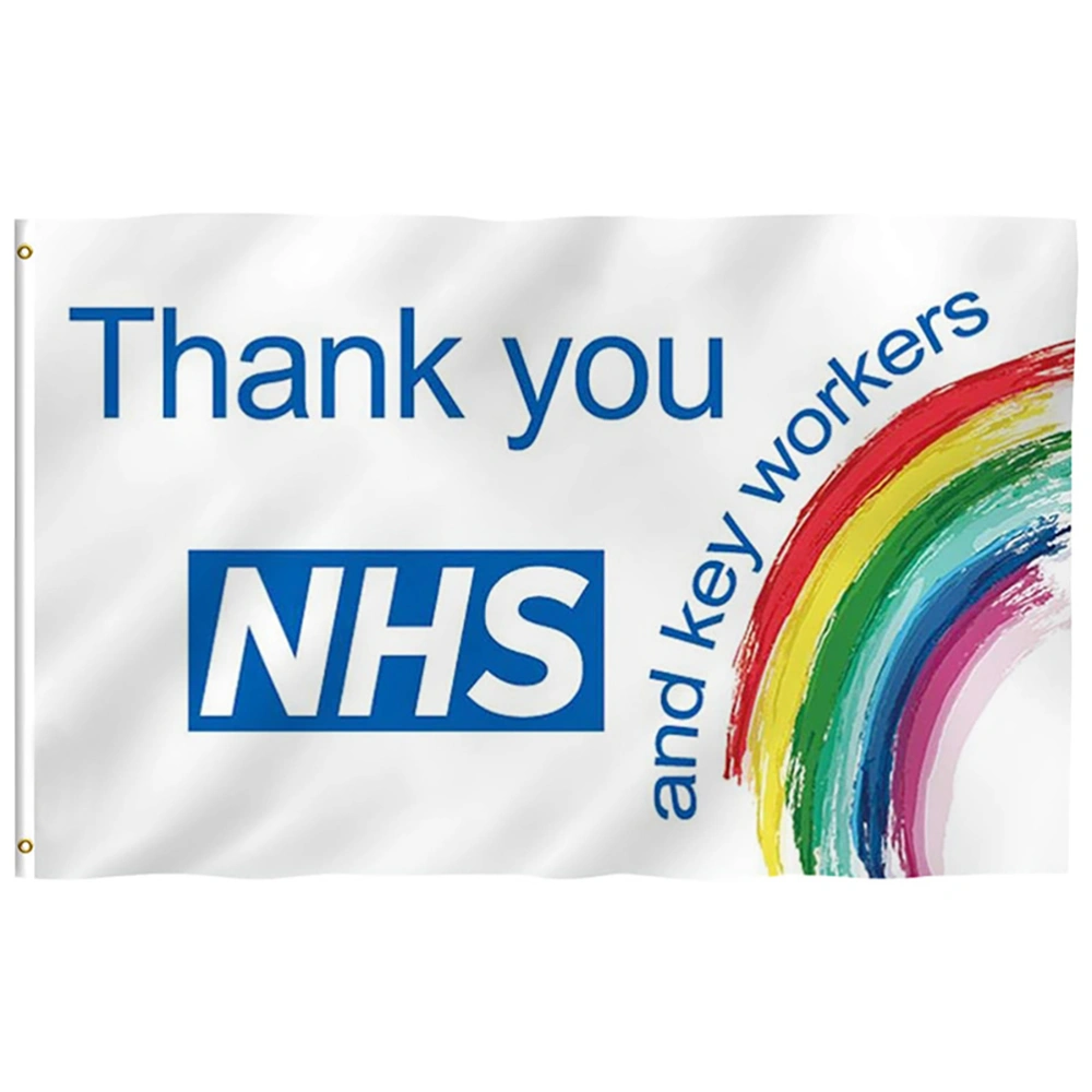 Thank You NHS Flag Rainbow Rainbow NHS Supports Banner Thank You NHS Banner