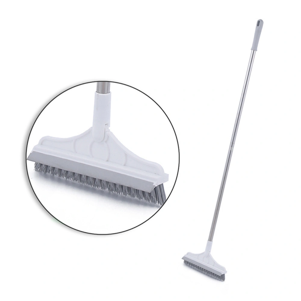 Floor Scrub Brush with Detachable Long Handle 120° Rotating Shower Floor Scrubber Household Cleaning Brush for Bathroom Kitchen