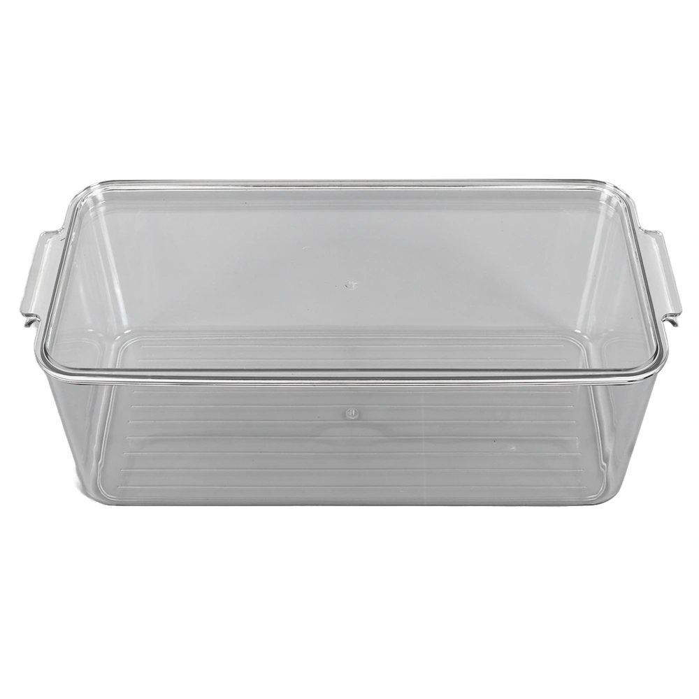 Plastic Storage Box Stackable Refrigerator Kitchen Clear Plastic Fruit Vegetable Preservation Storage BoxShort