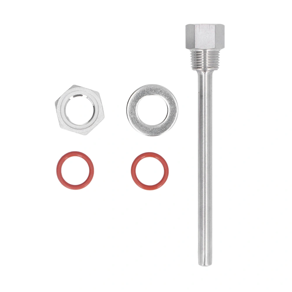 Stainless Steel Thermowell G1/2 Male Thread 6.7in Length Thermowell for Temperature Sensors