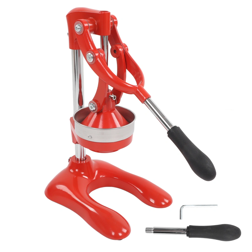 Professional Citrus Juicer Heavy Duty Comfortable Premium Manual Press Orange Squeezer Red