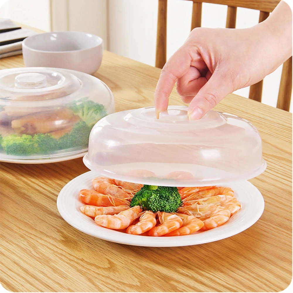 Microwave Cover Transparency PP Material Food Protection Grab Design Safe Healthy Microwave Splatter CoverSmall Size 14cm