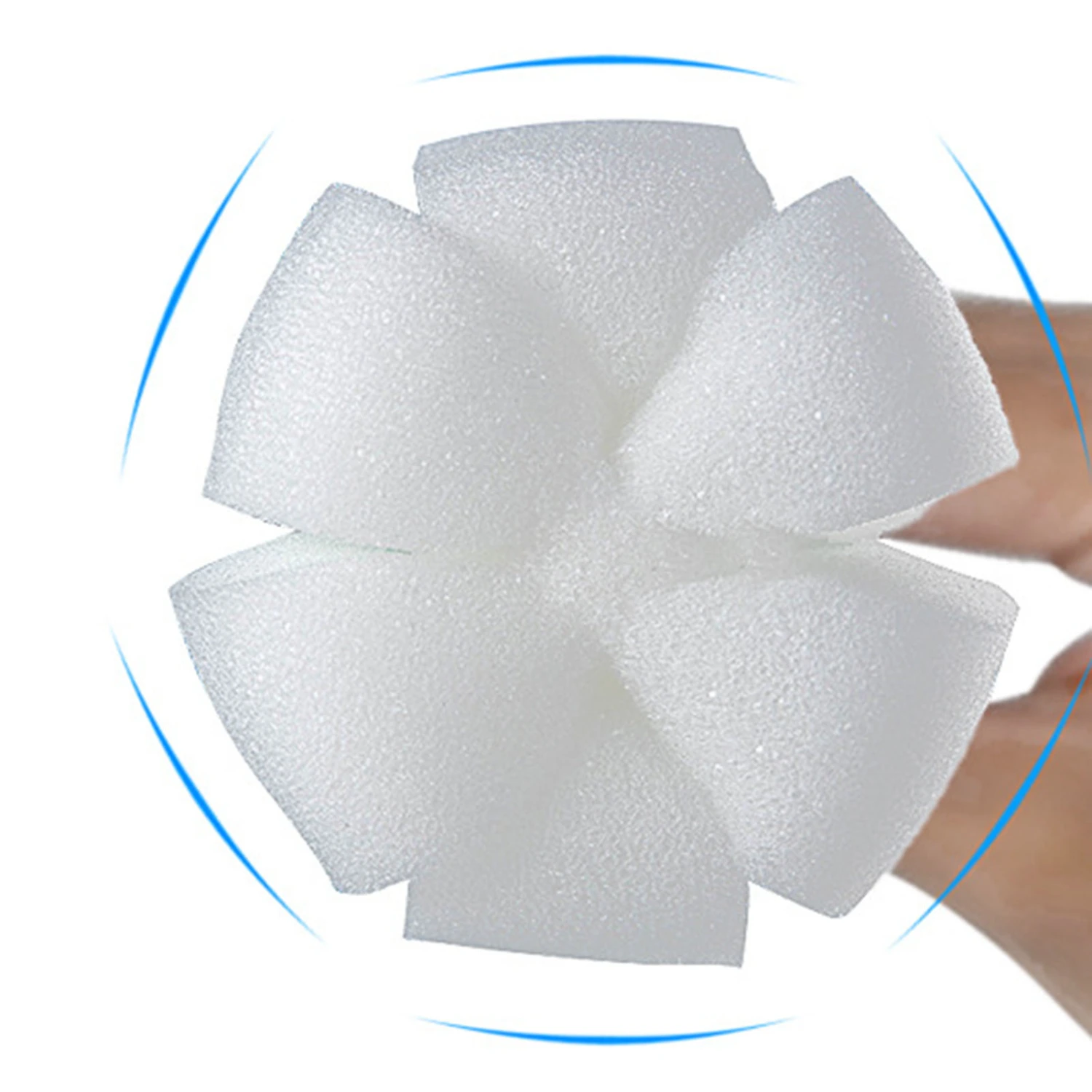 Long Handle Sponge Bottle Brush 360° Cleaning Elastic Flexible Hanging Hole Design Soft Sponge Bottle Cleaning BrushBlue