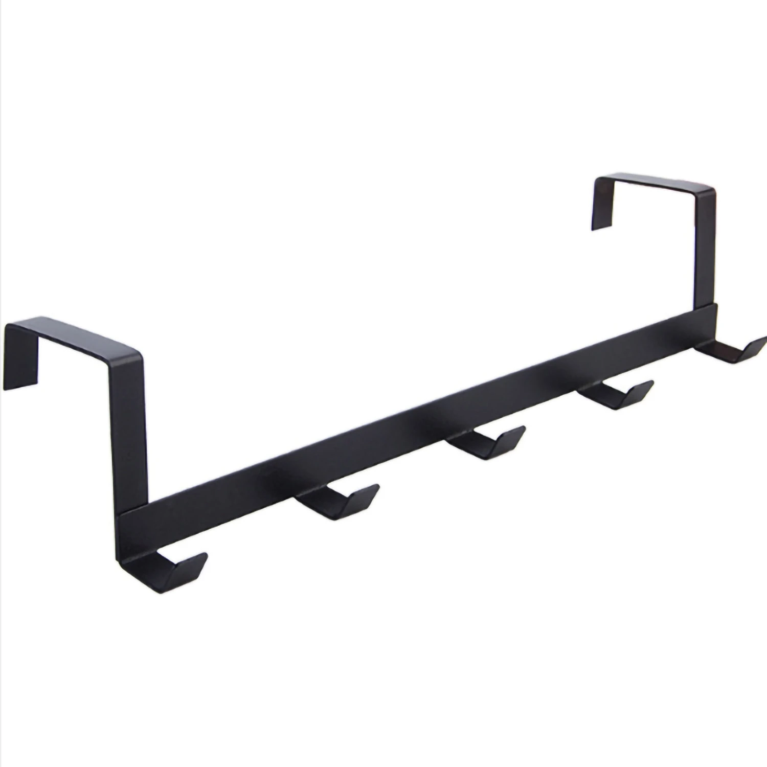 Door Hook Hanger Coat Rack Drill Free for Hanging Clothes Hat Bag Towel Bathroom Entryway Black