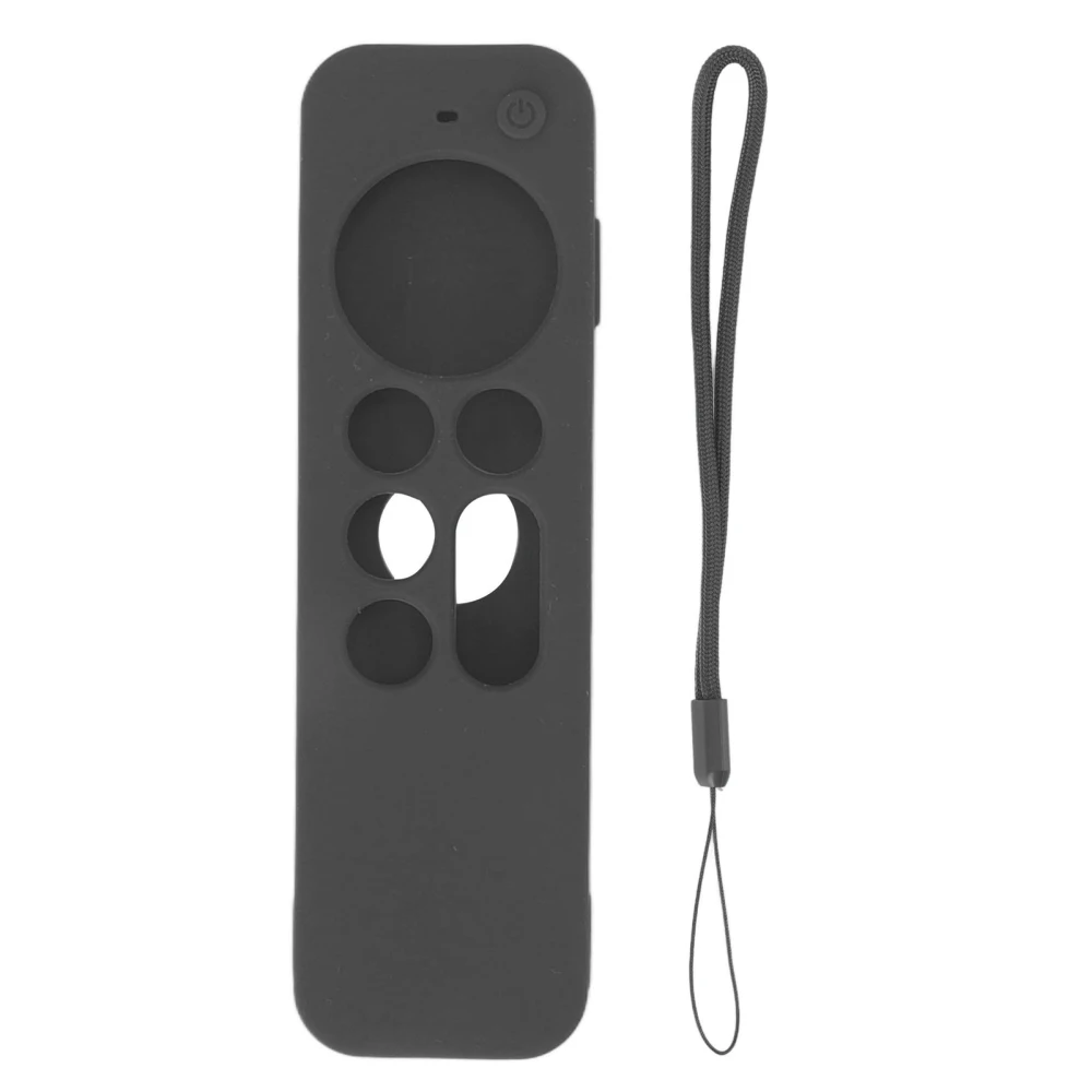 All Inclusive Anti Drop Dust Proof Silicone Cover Case for IOS TV 4K 6 Generation 2021 Remote Control Gray