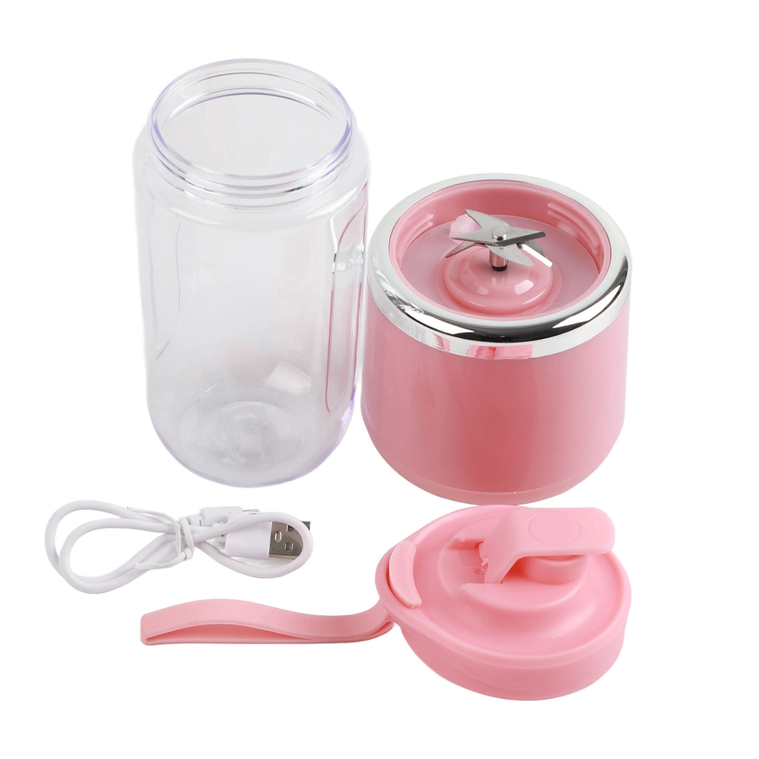 Portable Blender 400ml 6 Blades 22000rpm 1500mAh Food Grade PCTG USB Charging Travel Blender for Fruit Vege Coffee