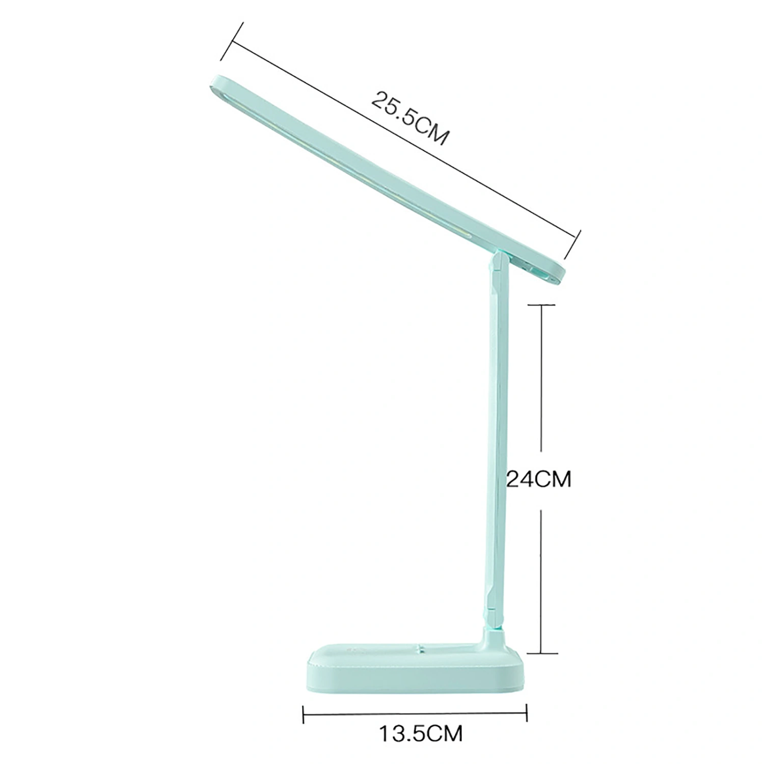 LED Folding Table Lamp USB Charging Eye Protection Desk Lamp Touch Control for Bedroom Office StudyNatural Blue (Rechargeable)