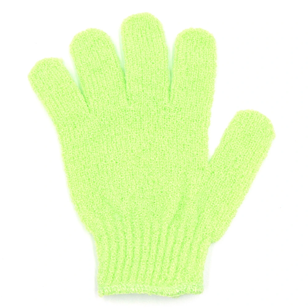 Exfoliating Glove Polyester 5‑Finger Design Body Scrub Wash Mitt for Deep Cleaning