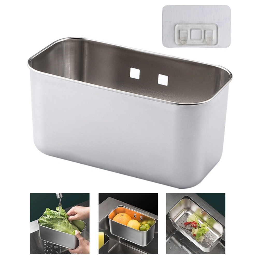 Sink Filter Tray Filter Basket for Sinks Stainless Steel Kitchen Strainer Sink Organiser for Fruit Vegetables