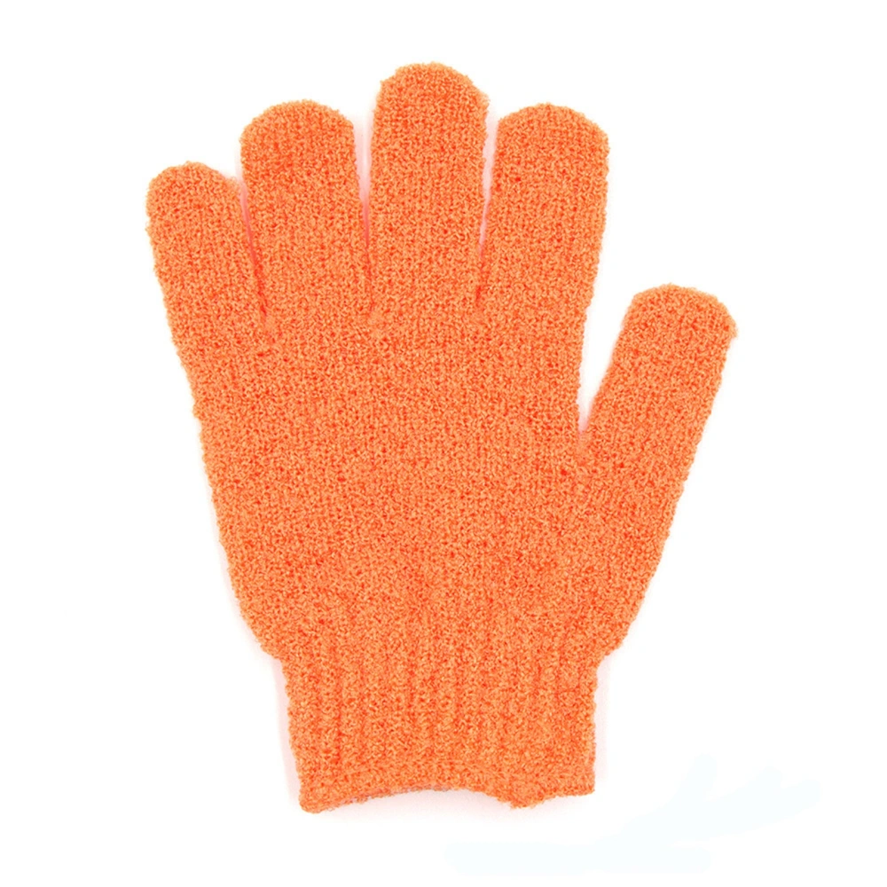 Exfoliating Glove Polyester 5‑Finger Design Body Scrub Wash Mitt for Deep Cleaning