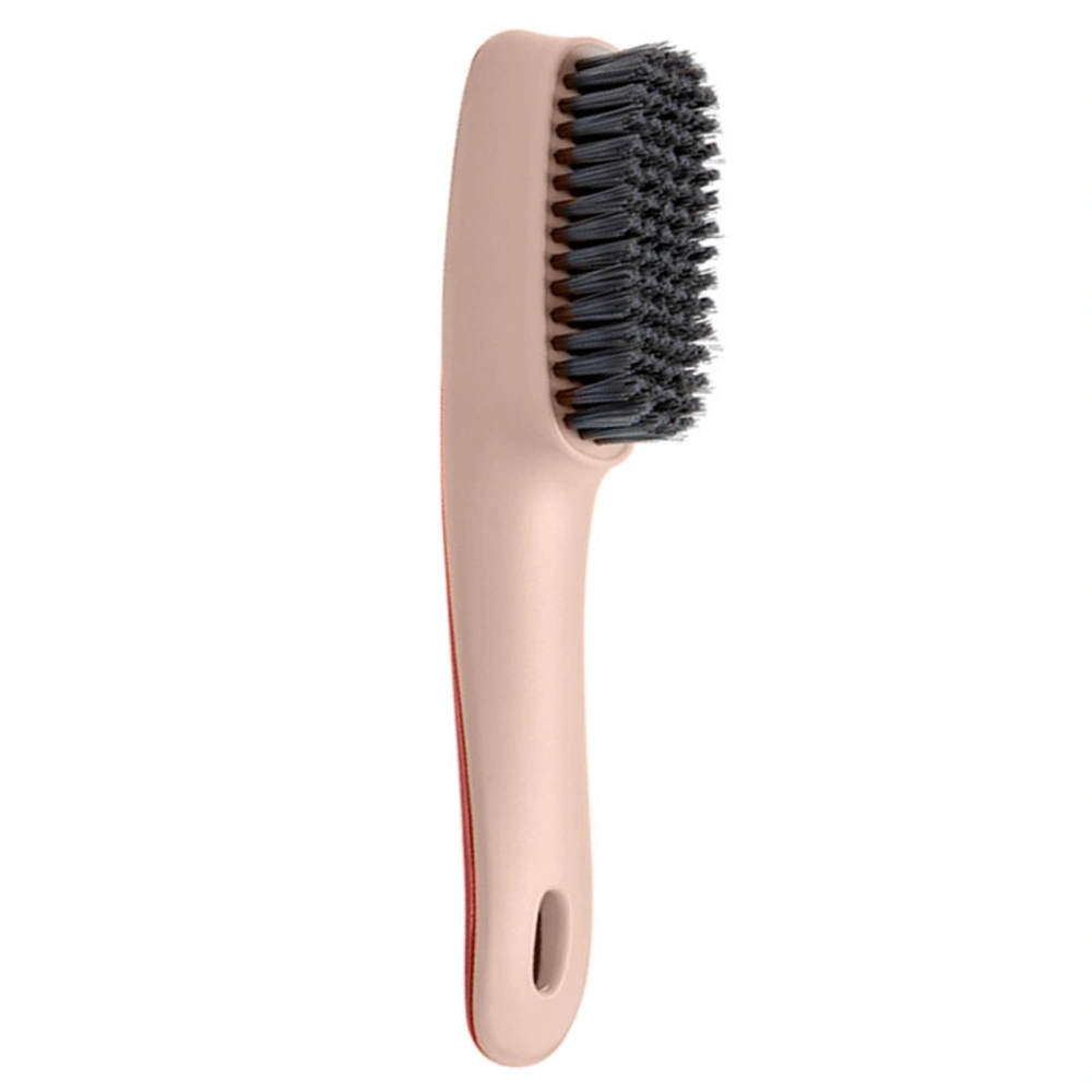 Shoes Brush Multifunctional Flocked Bristles Laundry Brush Cleaning Tool for HouseholdDark Red