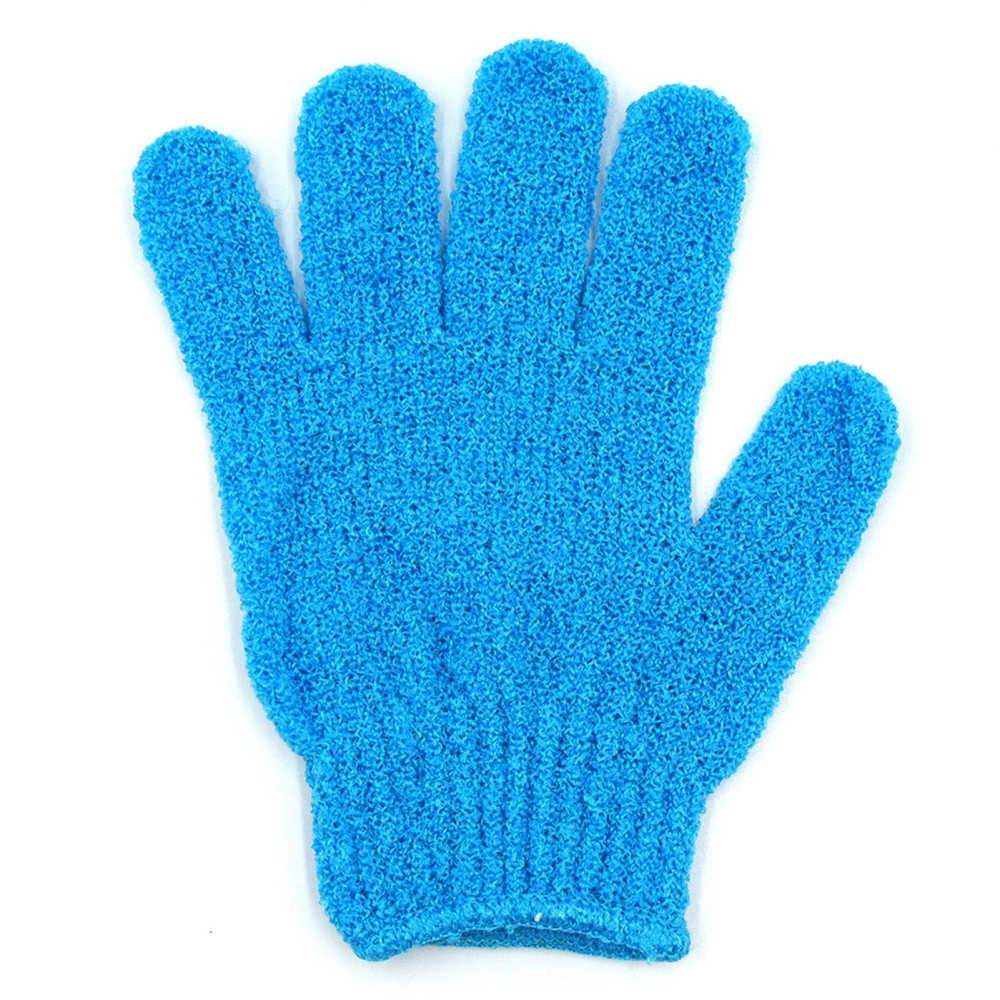 Exfoliating Glove Polyester 5‑Finger Design Body Scrub Wash Mitt for Deep Cleaning