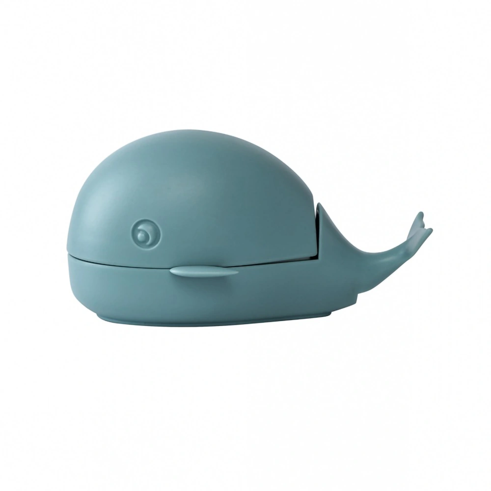 Clothes Cleaning Brush Soft Bristles Cute Whale Shape Portable Shoes Scrubbing Brush for Home TravelBlue