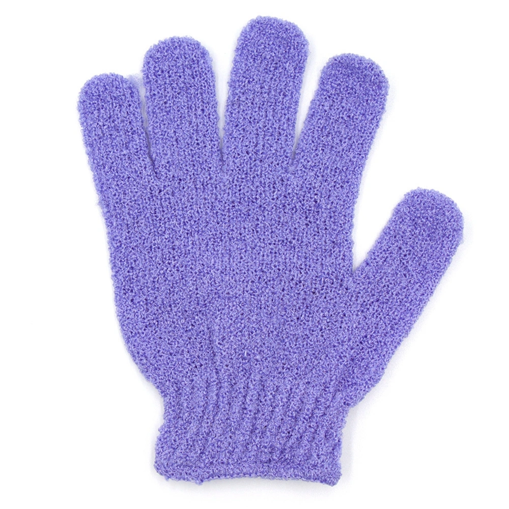 Exfoliating Glove Polyester 5‑Finger Design Body Scrub Wash Mitt for Deep Cleaning