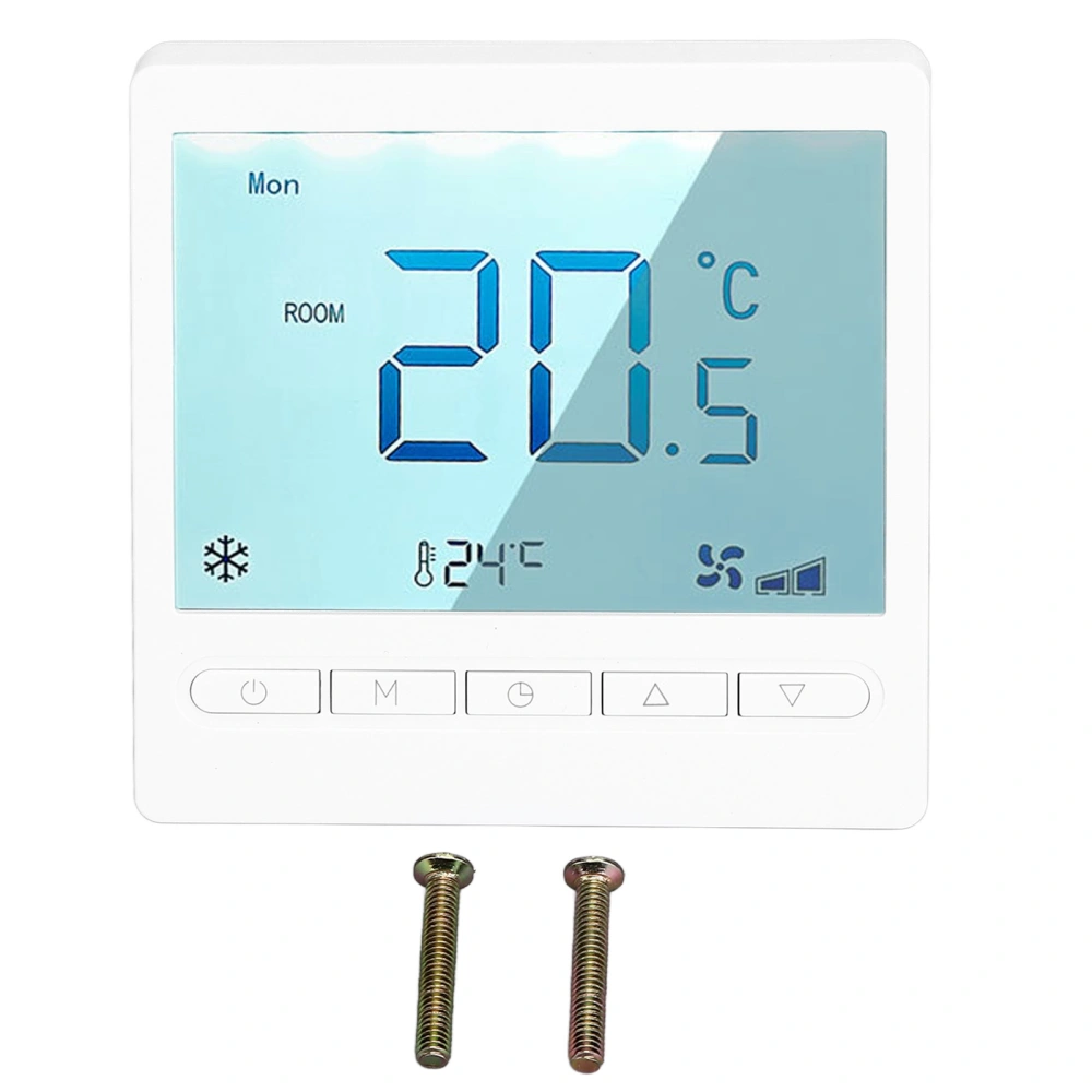 Programmable Thermostat High Accuracy Large Screen LCD Thermostat for Living Room Bedroom Dining Room Hall AC230V